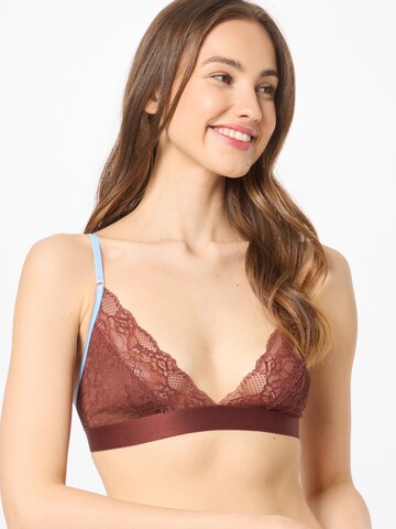 Triangle Soutien-gorge 'Dana' Samsøe Samsøe en marron : devant