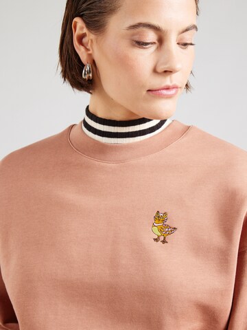 Iriedaily Sweatshirt 'Catduck' in Orange