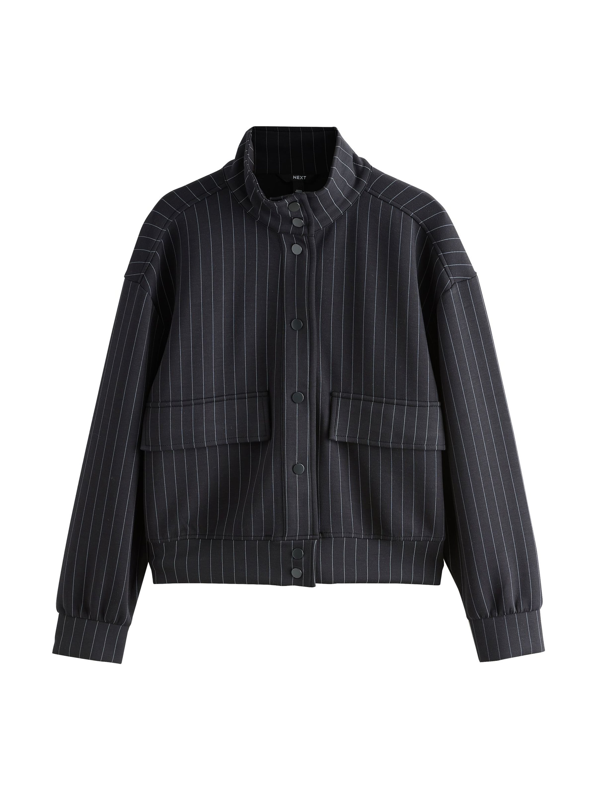Next - Sudadera con cremallera en negro: frente