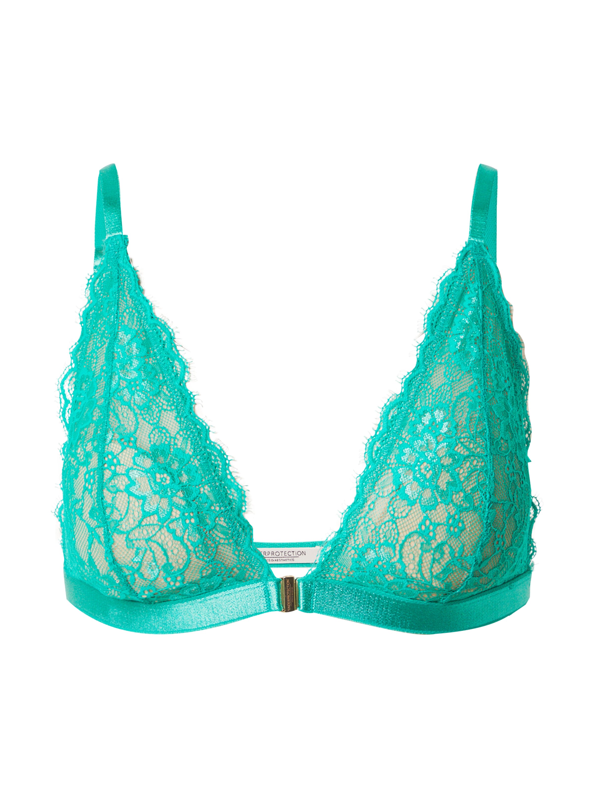 Underprotection Τρίγωνο Σουτιέν 'AMY' σε πράσινο: μπροστά