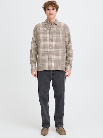 Casual Friday Regular fit Button Up Shirt 'CFLOTUS' in Brown