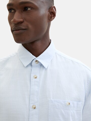 TOM TAILOR Regular Fit Hemd in Blau