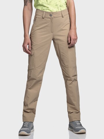 Regular Pantalon outdoor 'Kitzstein ' Schöffel en marron : devant