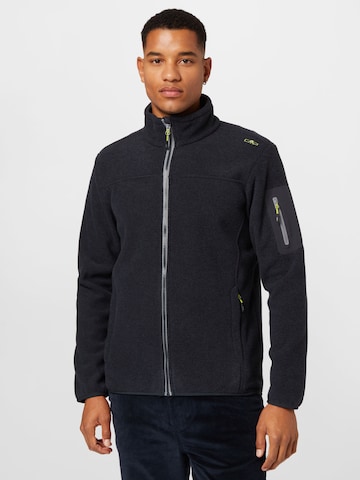 CMP Athletic Fleece Jacket in Black: front