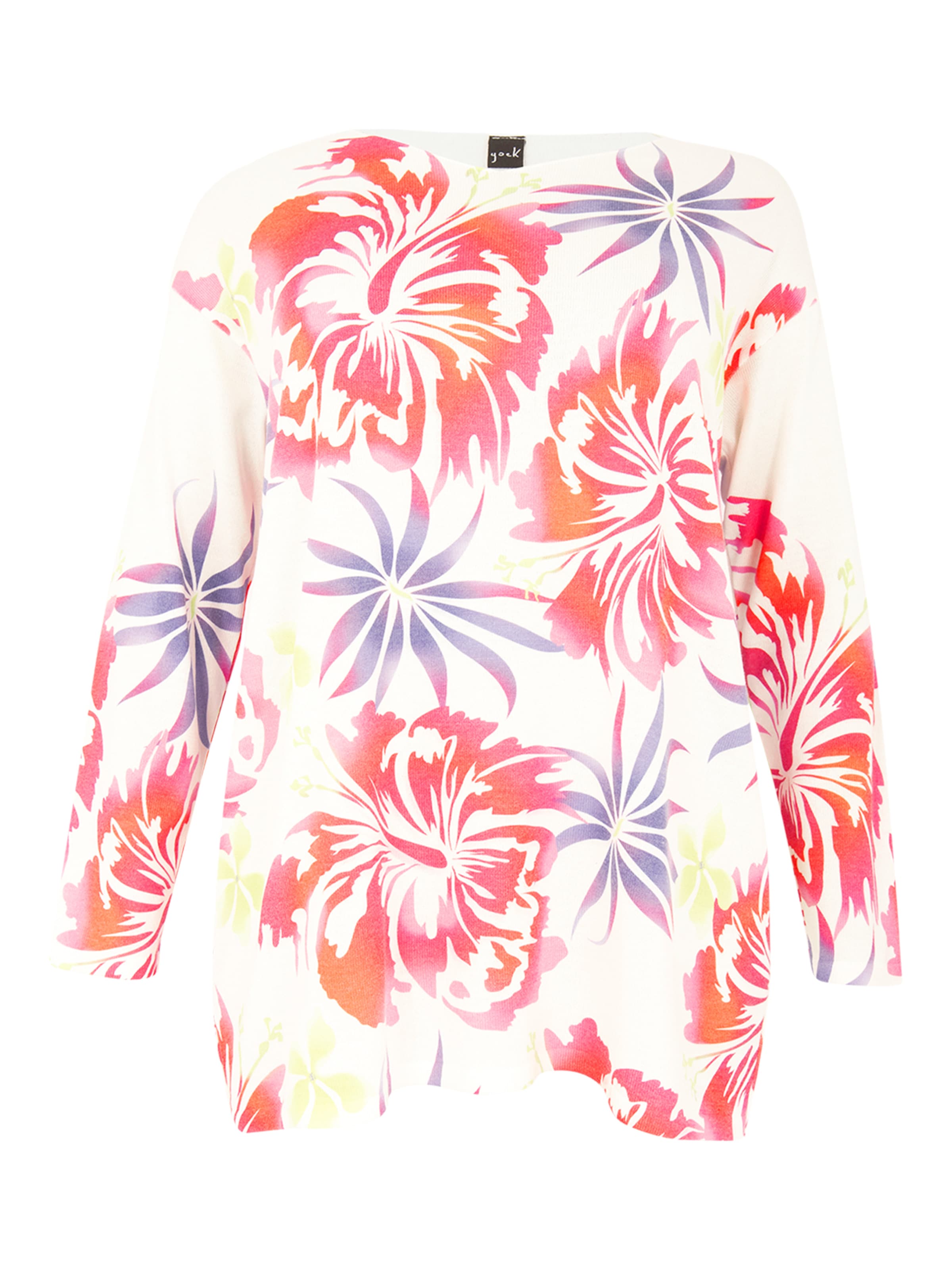 YOEK Sweatshirt in Mixed colours / White, Item view