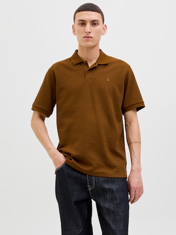 JACK & JONES - Camisa 'JJEAUSTIN' em castanho: frente