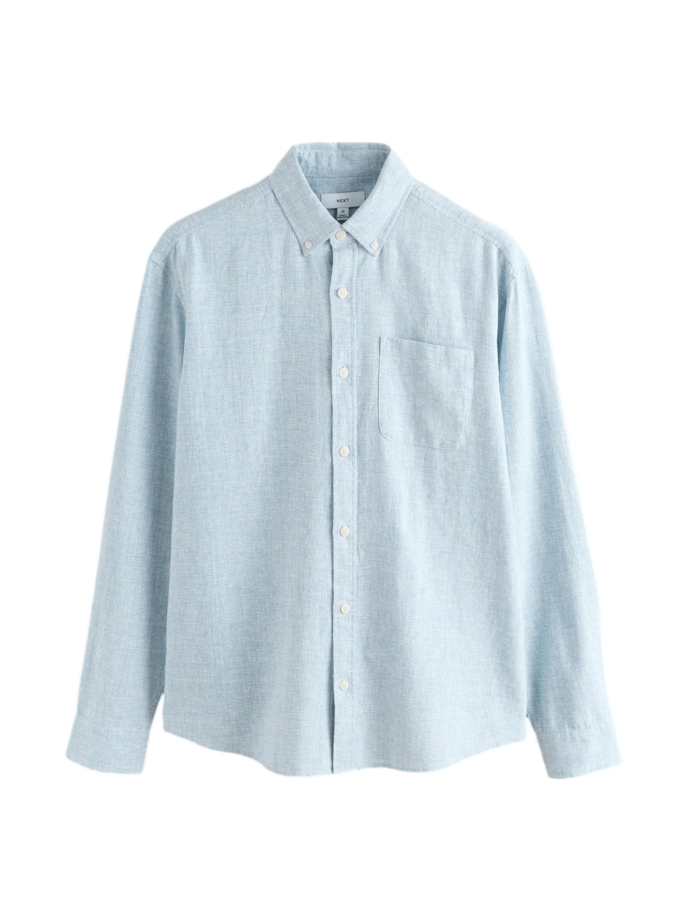 Next Средняя посадка Рубашка в Синий: спереди