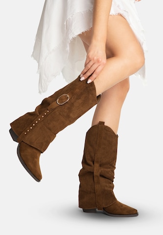 Stivale da cowboy di Salinyang in marrone