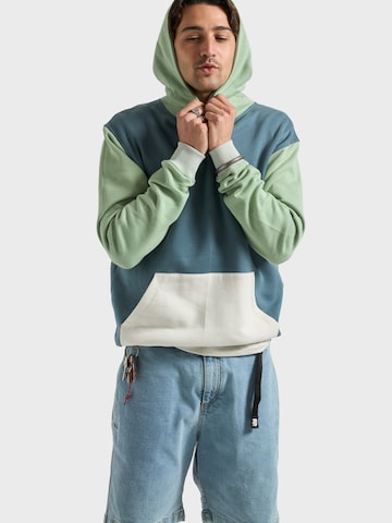 Trendsplant Μπλούζα φούτερ ' COLOR BLOCK ' σε πράσινο: μπροστά