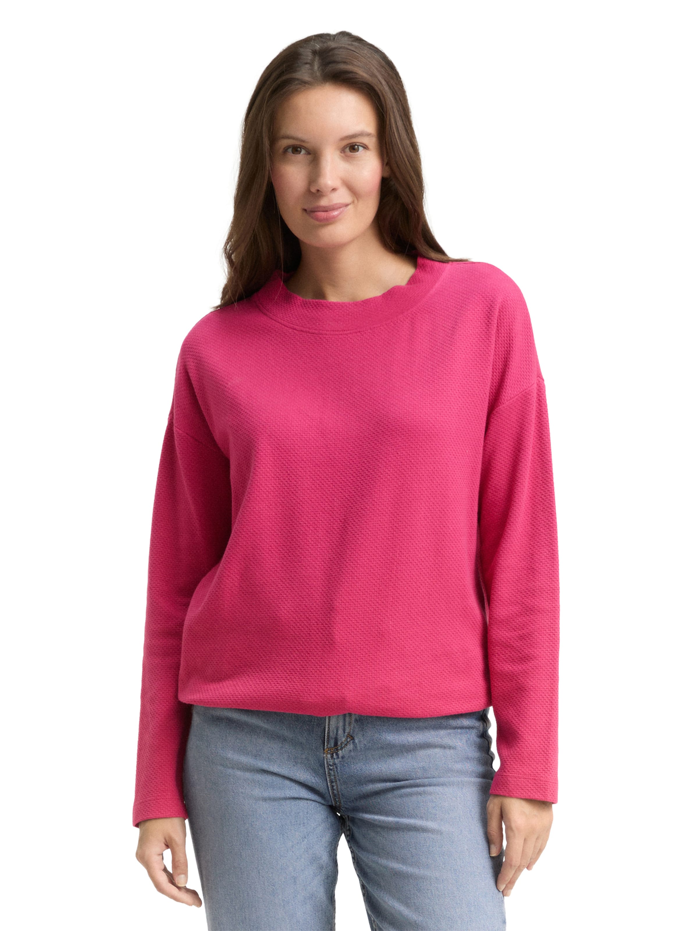 TOM TAILOR Collegepaita värissä vaaleanpunainen: etupuoli