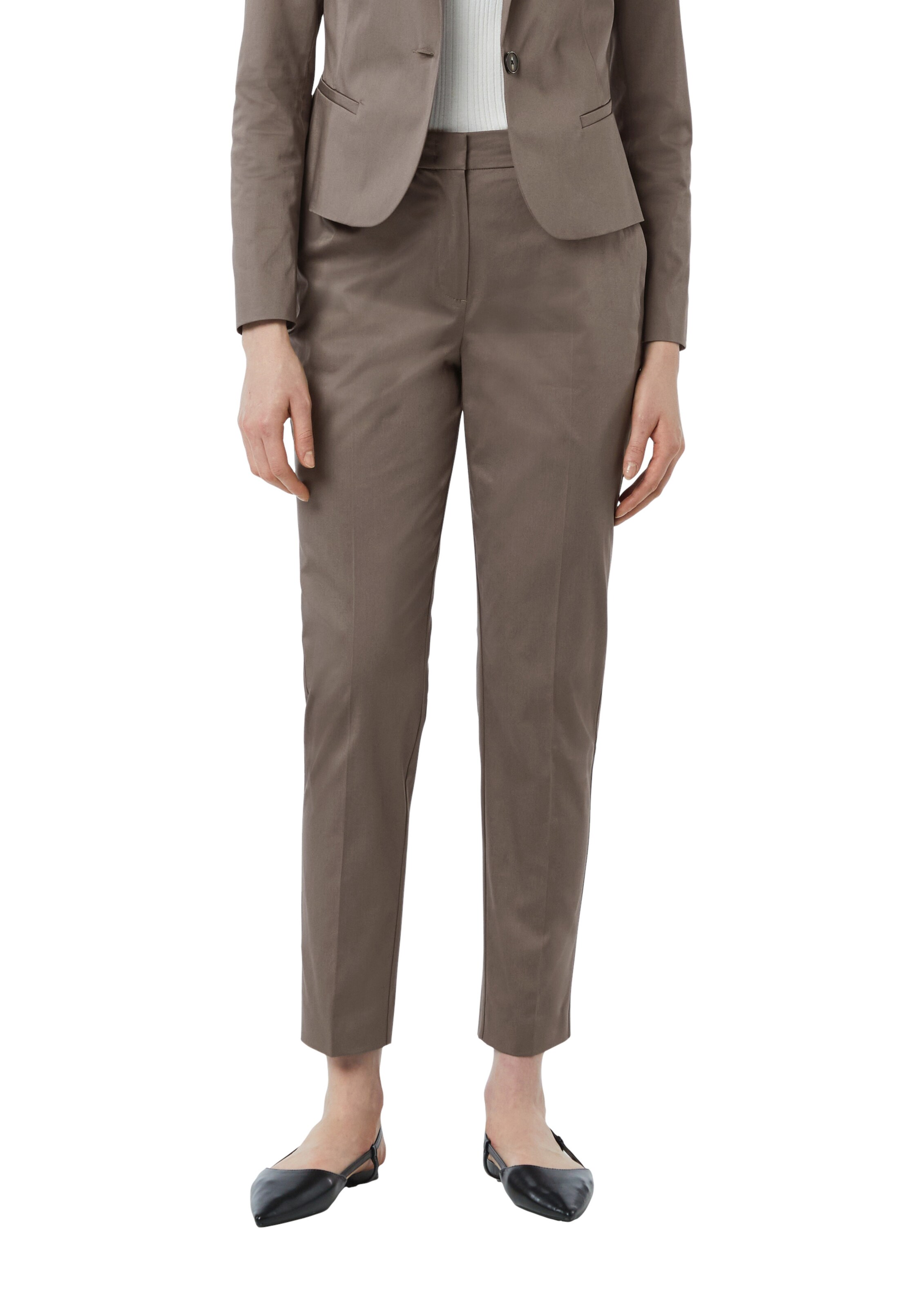 COMMA Slimfit Hose in Braun: Vorderseite