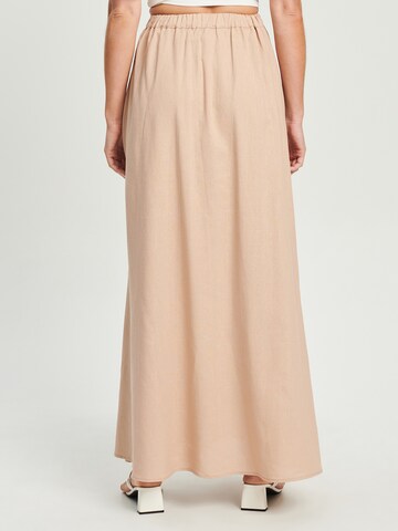 Calli Skirt 'ATARA ' in Beige: back