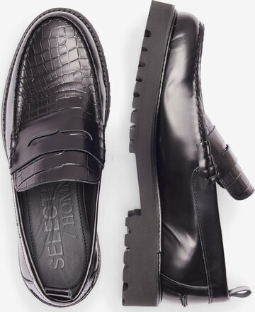 SELECTED HOMME Classic Flats 'Raymond' in Black