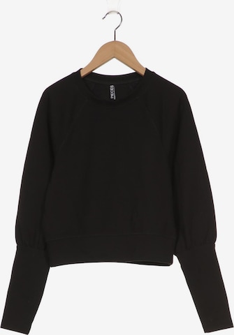 PIECES Sweatshirt & Zip-Up Hoodie in S in Black: front