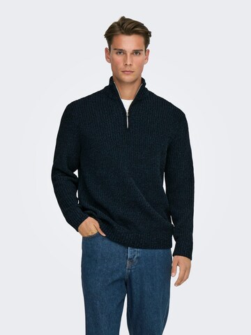 Only & Sons Trui 'join' in Blauw