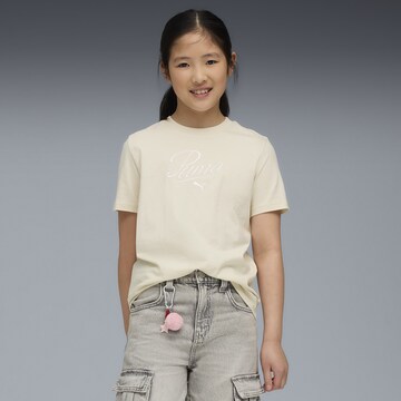 PUMA Shirt 'Essentials' in Wit: voorkant