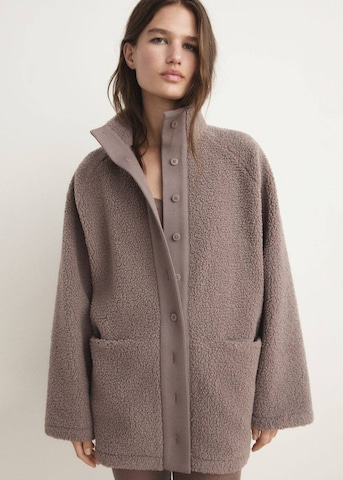 MANGO Between-Season Jacket in Brown: front