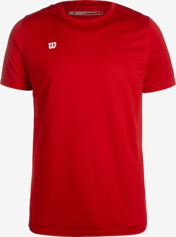 T-Shirt fonctionnel WILSON en rouge : devant