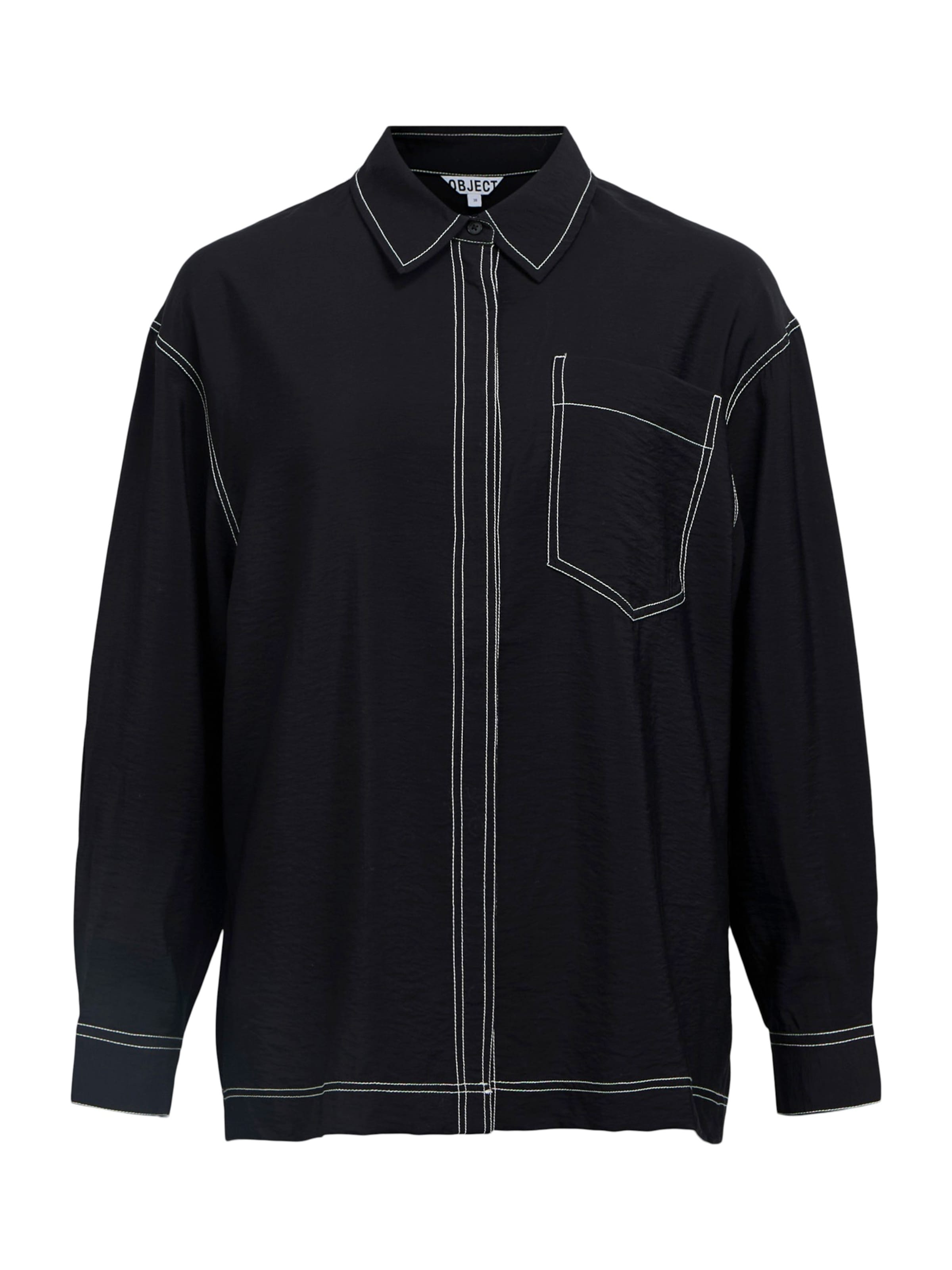 Chemisier 'OBJJacira' OBJECT en noir : devant