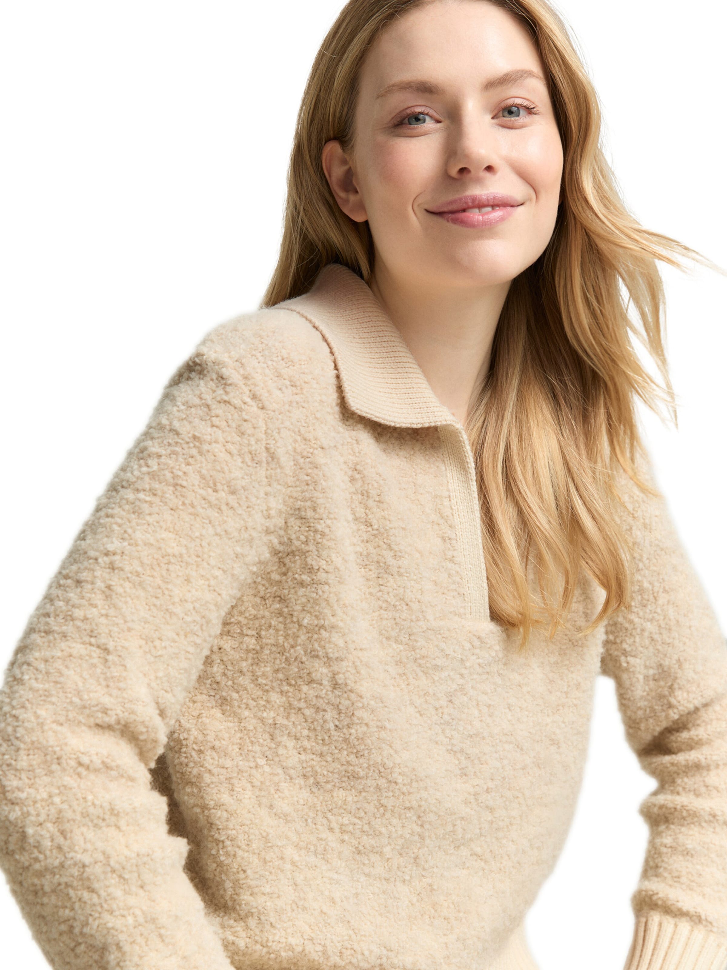 TOM TAILOR Sweater in Beige