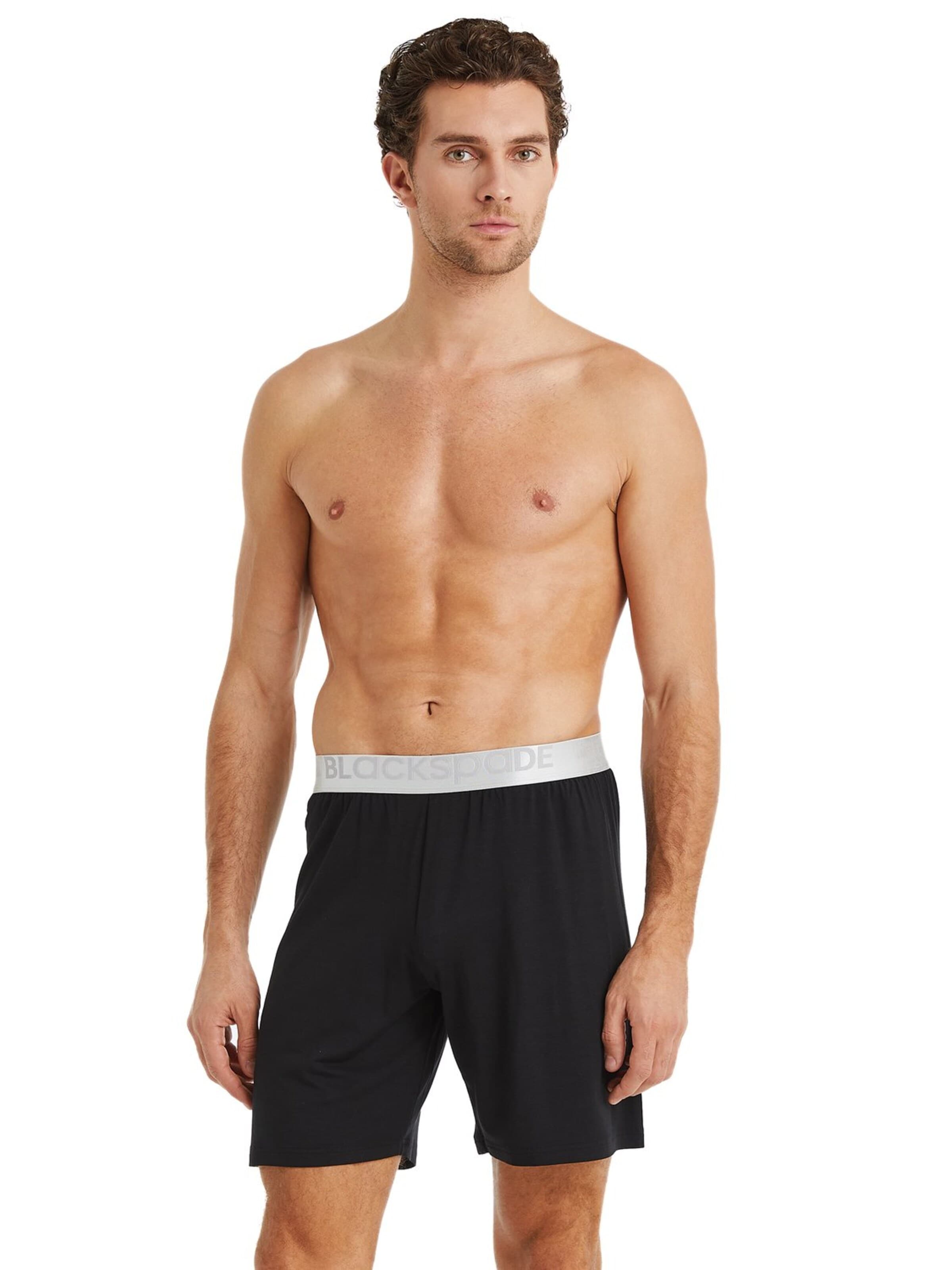 Blackspade Pajama Pants in Black: front