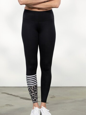 Hey Honey Skinny Workout Pants 'Surf Style' in Grey