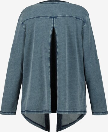 Ulla Popken Sweatjacke in Blau