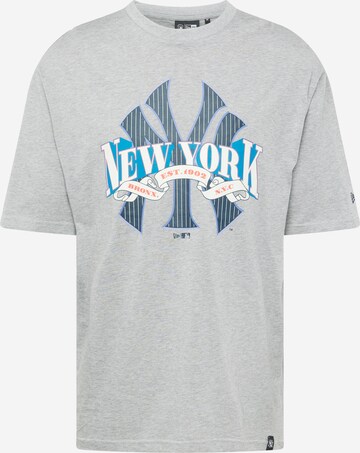 T-Shirt NEW ERA en gris : devant