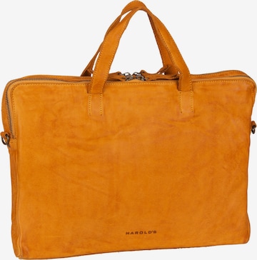 Harold's Document Bag in Yellow: front