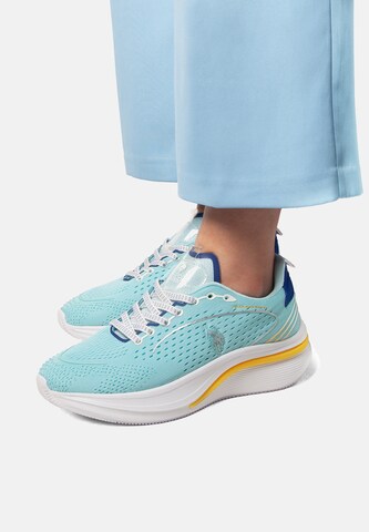 Sneaker bassa 'CLAUDE004W/5MY1' di U.S. POLO ASSN. in blu: frontale