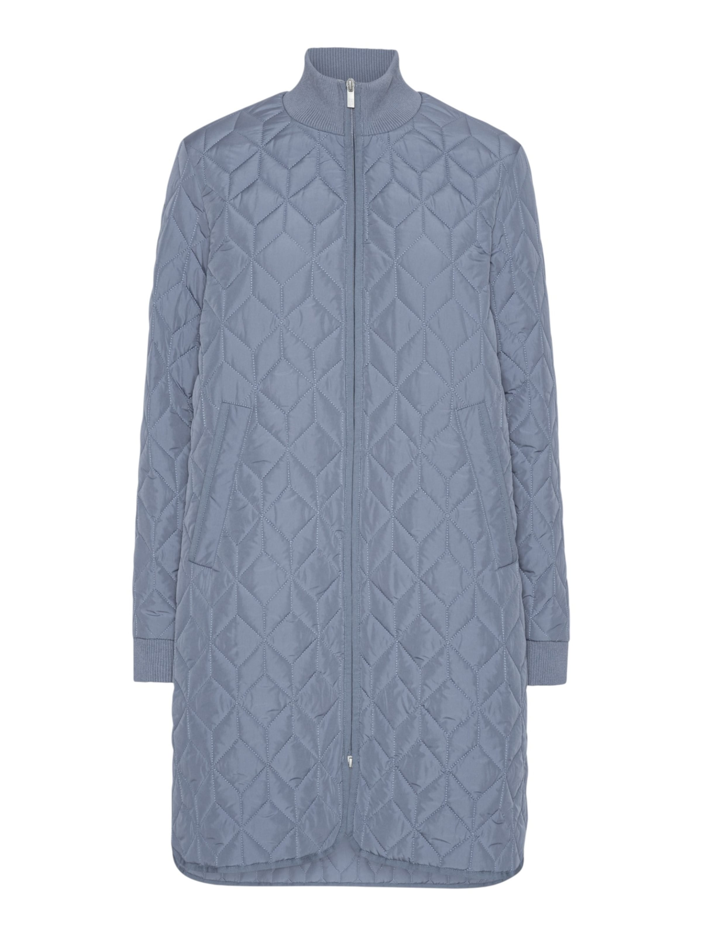 ILSE JACOBSEN Between-seasons coat in Blue: front