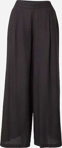 Tally Weijl - Pierna ancha Pantalón plisado en negro: frente