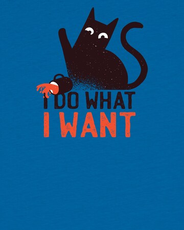 watabout.kids Shirt 'Cat' in Blue