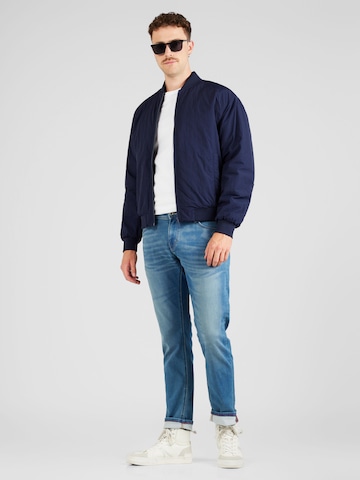 UNITED COLORS OF BENETTON Between-season jacket in Blue