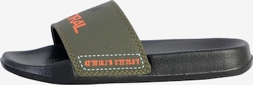 Chaussures ouvertes Kaporal en vert : devant