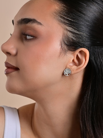 Akzent Earrings 'Diyana, hautverträglich' in Silver: front