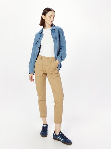 Banana Republic Слим Штаны в Бежевый