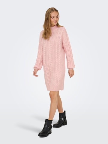 ONLY Strikkjole 'IDA' i pink: forside
