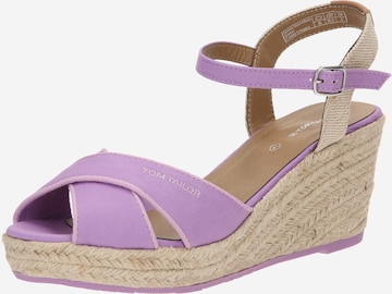 TOM TAILOR Sandal in Purple: front