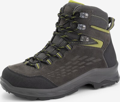 Travelin Boots 'Aborg ' en gris foncé / vert / noir, Vue avec produit
