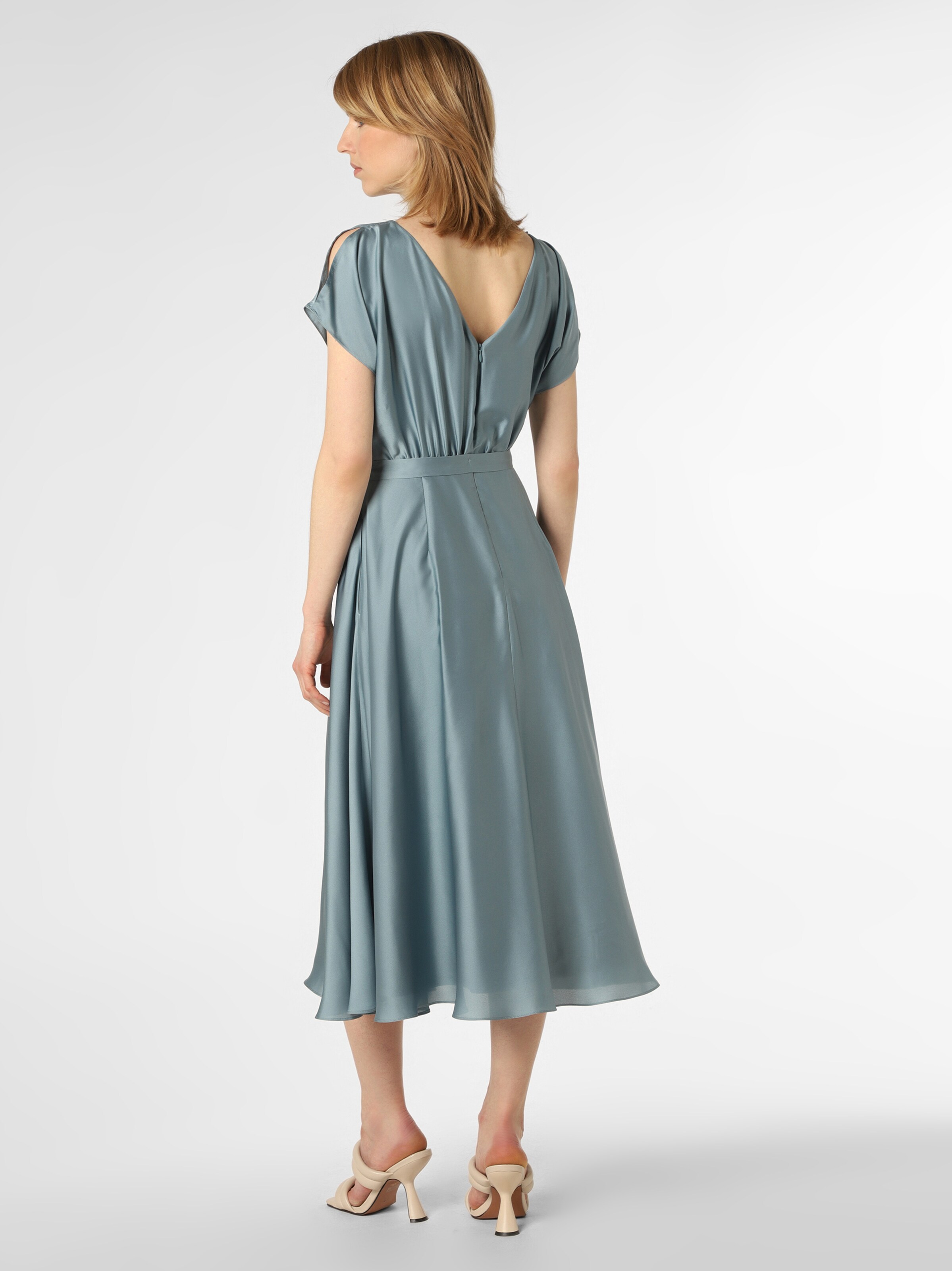 Frauen Große Größen SWING Abendkleid in Aqua - IQ97587 Frauen Große Größen SWING Abendkleid in Aqua - IQ97587