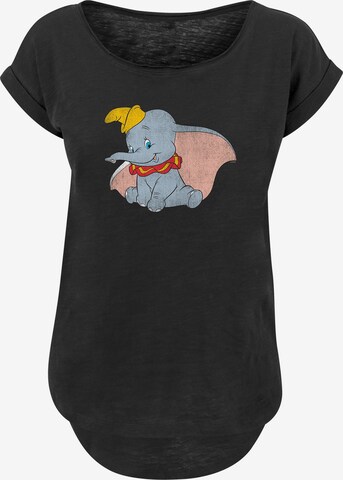 Maglietta 'Disney Dumbo' di F4NT4STIC in nero: frontale