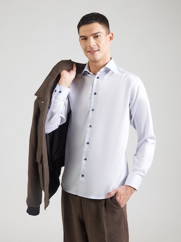 Coupe slim Chemise ETON en blanc : devant
