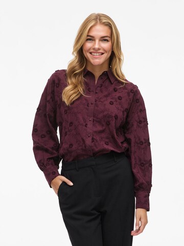 VILA Blouse 'VI' in Rood: voorkant