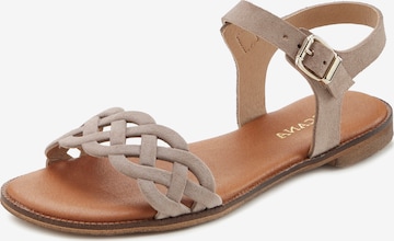 LASCANA Sandals in Beige