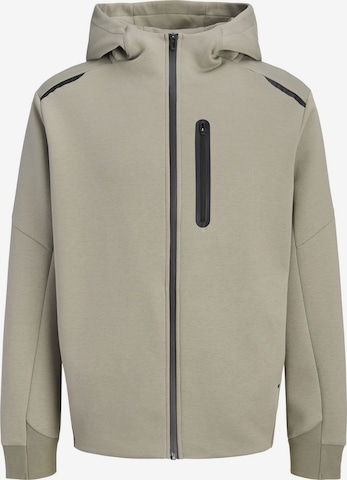 JACK & JONES - Sudadera con cremallera 'JCOFusion' en gris: frente