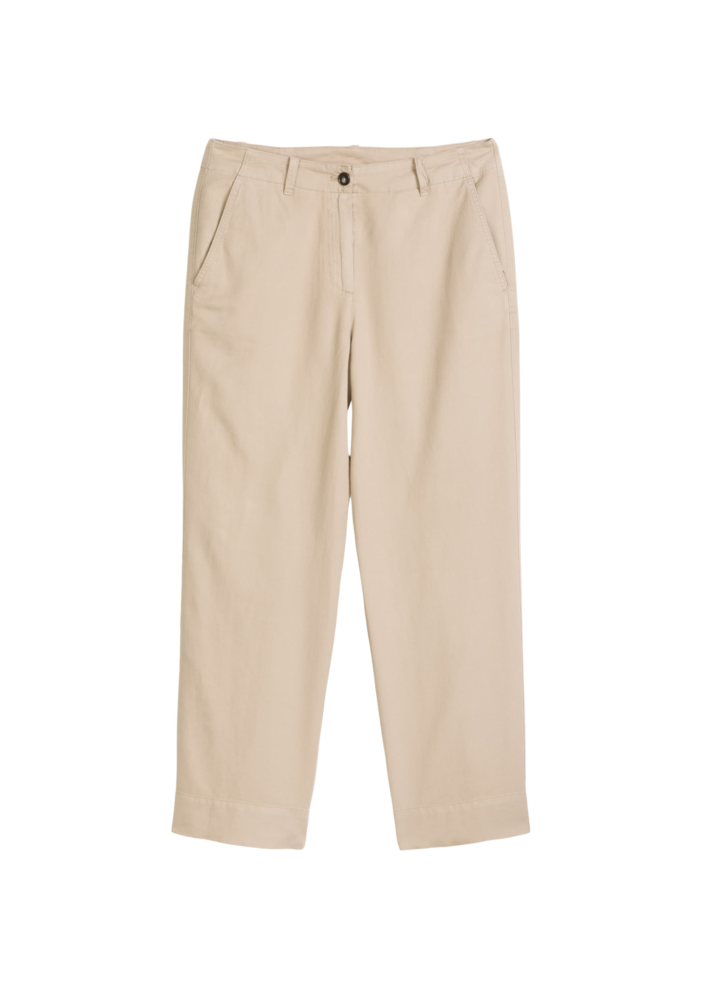 Marc O'Polo Loosefit Broek 'Lande' in Bruin: voorkant