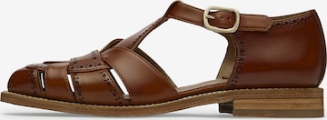 LOTTUSSE Strap Sandals 'Cangrejera' in Brown: front