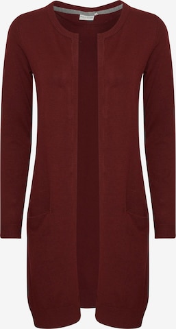 PULZ Jeans Gebreid vest 'SARA' in Rood: voorkant