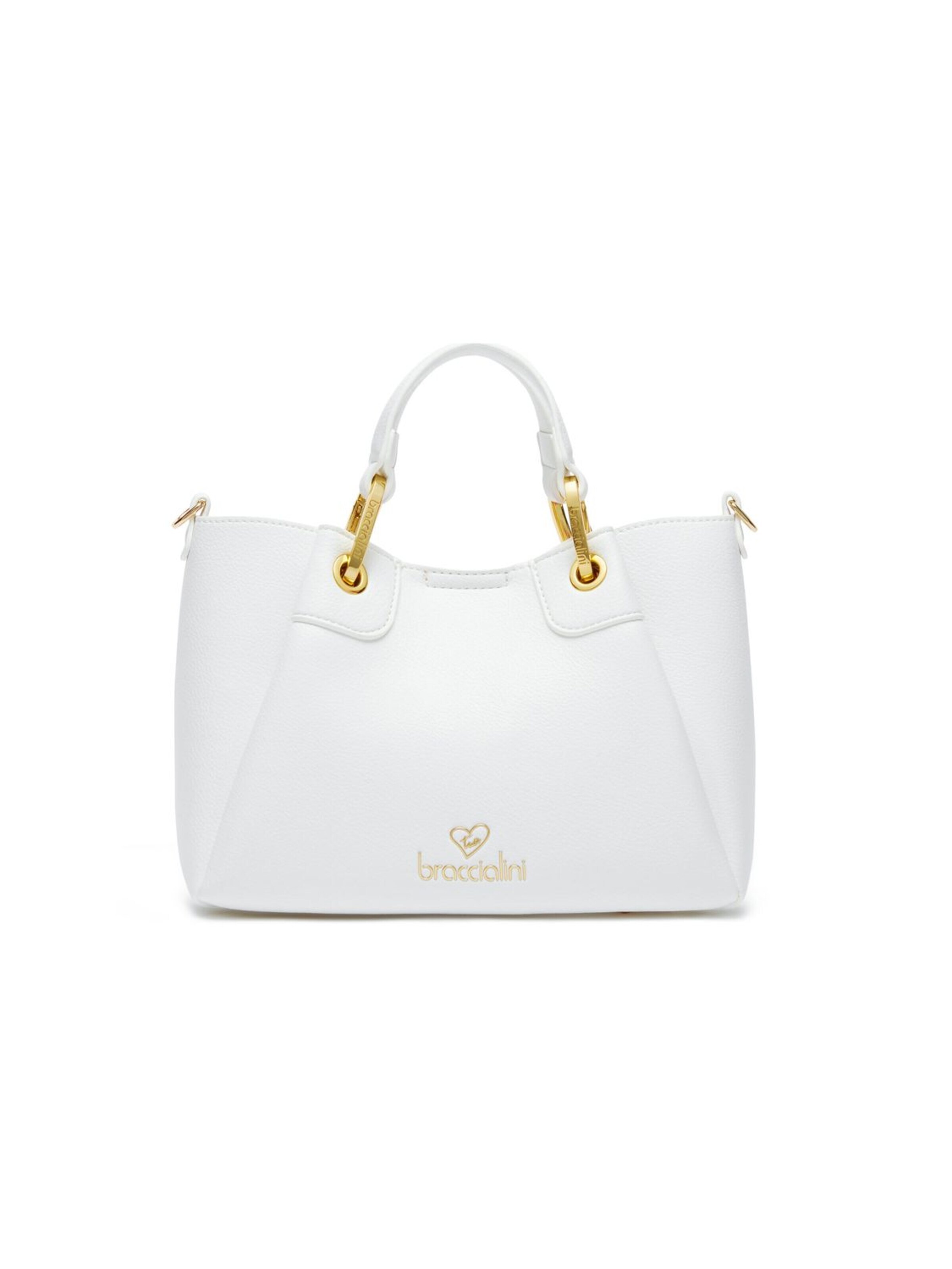 Borsa a mano 'Amy' di Braccialini in bianco: frontale